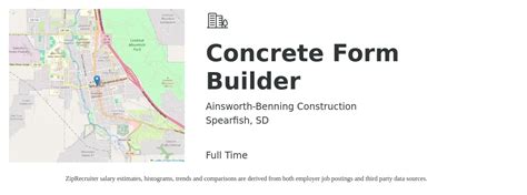 Ainsworth Benning Construction Concrete Form Builder Job Spearfish