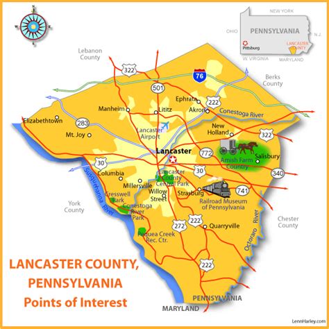 Map Of Lancaster County Map Of New Hampshire