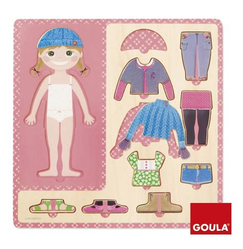 Puzzle En Bois Habits De Petite Fille Defiparades Le Magasin