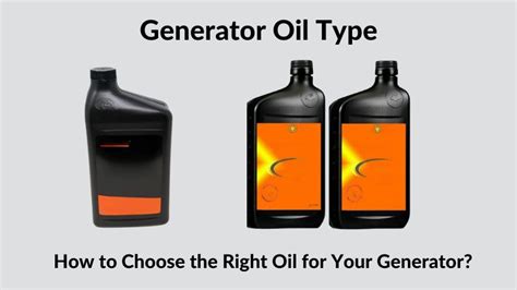 Choosing Generator Oil: Types & Selection Tips