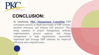 Erp Consultant Pkc Management Consulting Ppt