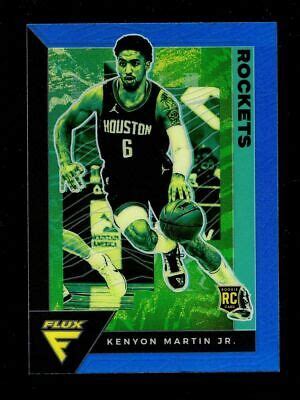 Panini Flux Blue Prizm Kenyon Martin Jr Rockets Rc Rookie