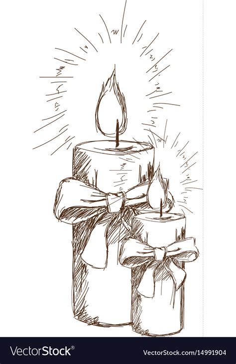 43+ Drawing A Christmas Candle PNG