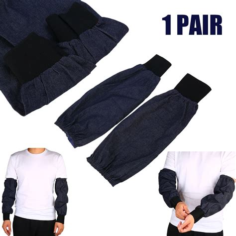 1 Pair Welding Protection Arm Sleeves Denim Working Safety Sleeves ...