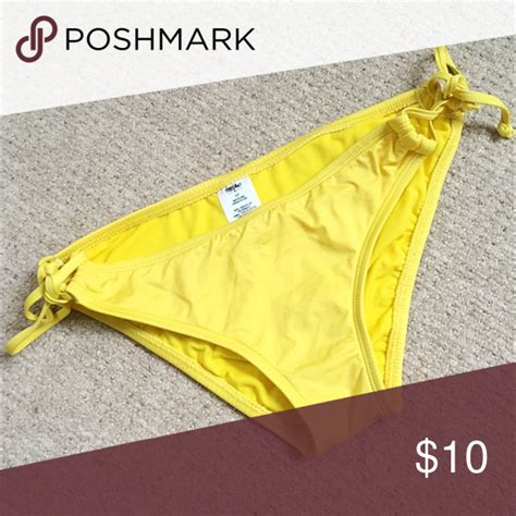 Mossimo Yellow Bikini Swim Bottoms Size S Bikinis Yellow Bikini