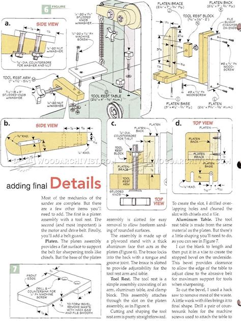 2240 Belt Sander Plans Sanding Wood Sharpening Easy Woodworking Projects How To Plan Belt