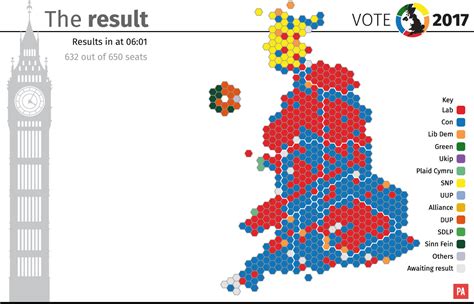 Break Down Of General Election 2017 Results By Maps Metro News