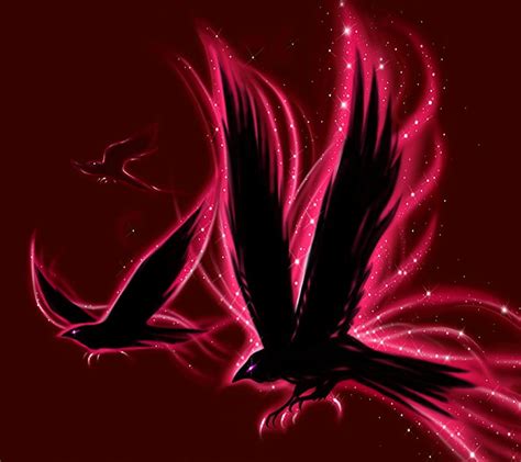 720p Free Download Abstract Raven Red Animal Bird Hd Wallpaper