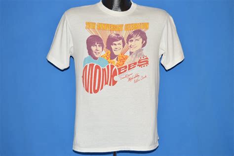 80s The Monkees 20th Anniversary T Shirt Medium The Captains Vintage