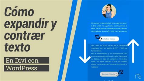 Cómo expandir y contraer texto en Divi de WordPress YouTube