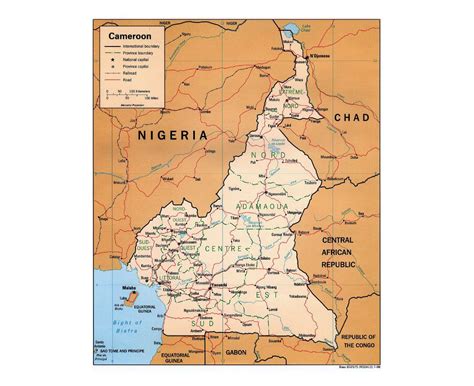 Maps Of Cameroon Collection Of Maps Of Cameroon Africa Mapsland