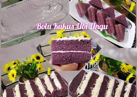 Resep Bolu Kukus Ubi Ungu Oleh Dasdo Kitchen Cookpad