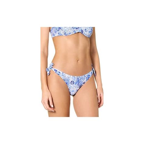 Goldenpoint Bikini Donna Costume Slip Con Fiocchi Tropical Shade