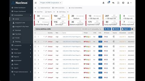 Cisa Kev Known Exploitability Vulnerabilities Nucleus Product Demo