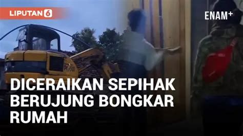 Video Kecewa Diceraikan Wanita Di Madiun Nekat Bongkar Rumah Sendiri