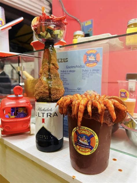 chilango Fondo de Bikini está ubicado en CDMX y venden aguachiles y chelas inspiradas en Bob
