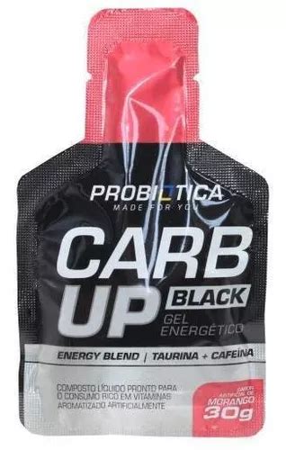 Carb Up Black Carbo Gel Fonte Energia Morango Probiotica Mercadolivre