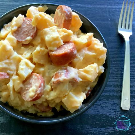 Slow Cooker Kielbasa Potato Casserole The Lazy Slow Cooker