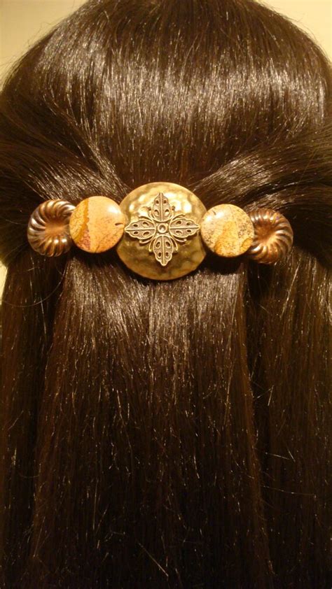 Extra Large Barrette For Thick Hair Handmade Shell And By Itsold