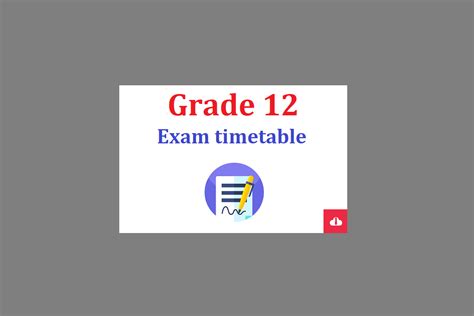 Are You Looking For Matric Grade Final Exam Timetable Pdf