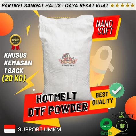 Jual KHUSUS GOJEK GRAB INSTANT BUBUK POWDER 20 KG DTF SABLON HOT MELT