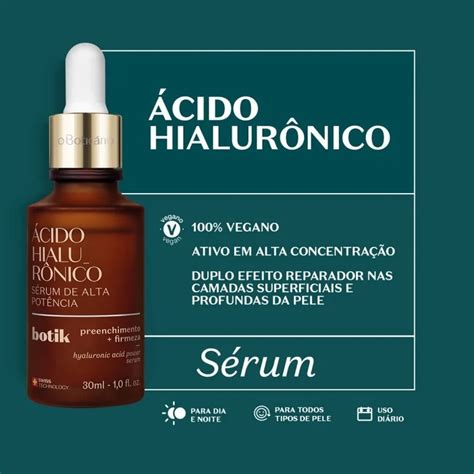 Boticario Botik Acido Hialuronico Serum Alta Potencia Ml Mercado Livre