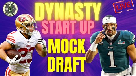 Dynasty Start Up Mock Draft Dynasty Fantasy Football Youtube