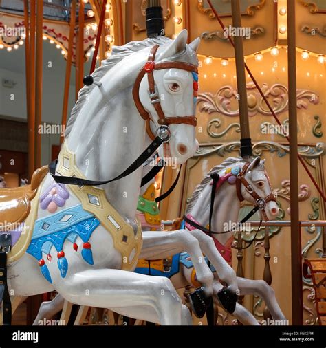 A magical merry go round horse Stock Photo - Alamy