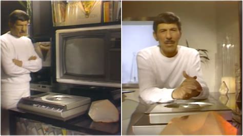 Leonard Nimoy Is Introduced to the Magnavision LaserDisc Player by a ...