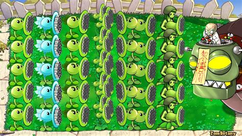 All Pea Pvz Vs Girl Gatling Pea Vs All Zombies Pvz Vs Dr Zomboss Plants Vs Zombies Battlez Youtube