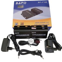 Jual Bafo BF 372B HDMI Extender 60Meter Support EDID Over Lan Cat6 With