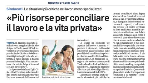 Più risorse per conciliare il lavoro e la vita privata uiltn