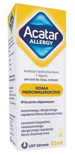 Acatar Allergy aerozol do nosa 10ml cena opinie dawkowanie skład