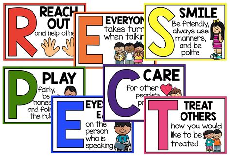 Respect Acrostic Poem Poster Set Classroom Decor Etsy