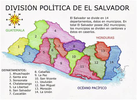 El Salvador : División Política