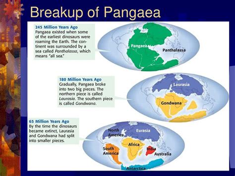 Breakup of Pangaea. - ppt download