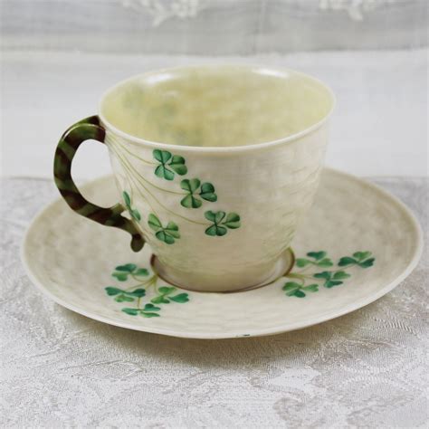 Belleek Irish China Shamrock Tea Cup By Scdvintage On Etsy