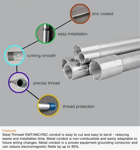 Emt Imc Rmc Electrical Conduit Pipe Price