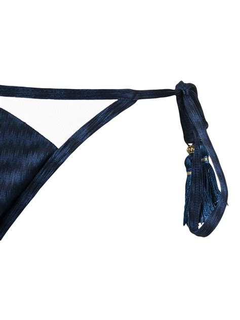 Brigitte Triangle Bikini Set In Blue ModeSens