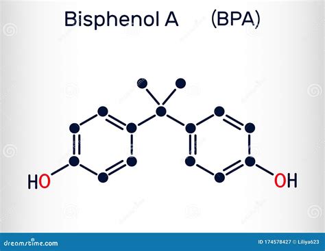 Bisphenol A Bpa C H O Molecule It Is Precursor To Polycarbonate