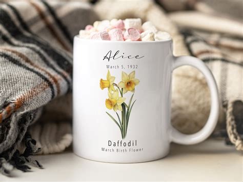 March Birth Flower Mug Friendship T Daffodil Birth Flower