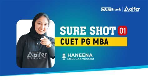 Sure Shot 1 CUET PG MBA CUET PG 2024 Aifer Education YouTube