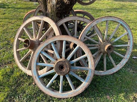 Wagenrad Wagenräder antik Holz Eisen Kaufen auf Ricardo