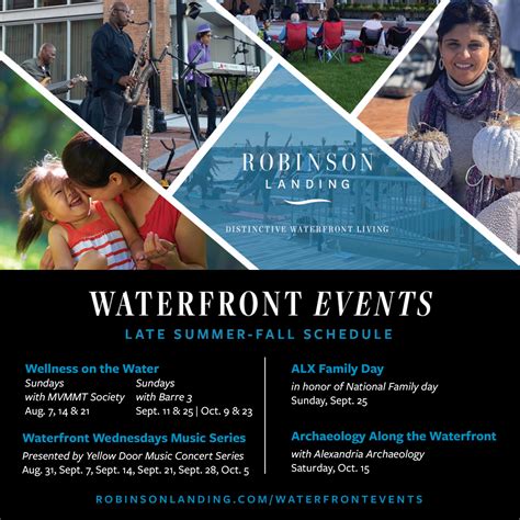 Waterfront Events and Live Music Coming To Robinson Landing Starting