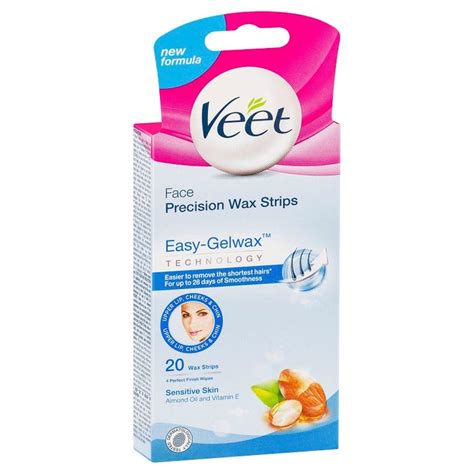 Veet Face Precision Wax Strips Sensitive X 20 Buy Online In Australia