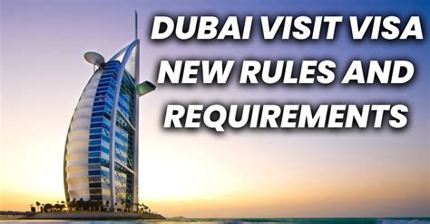 Dubai Visit Visa New Rules 2024 Update On Dubai Visit Visa