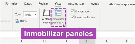 Excel 365 Cómo inmovilizar columnas y filas en Excel 365