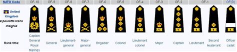 Why does the rank insignia for UK Royal Marines for colonel and upwards ...