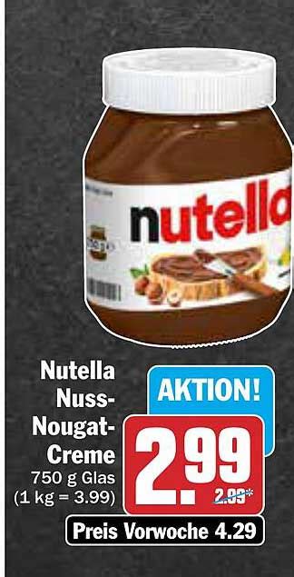 Nutella Nuss Nougat Creme Angebot Bei AEZ