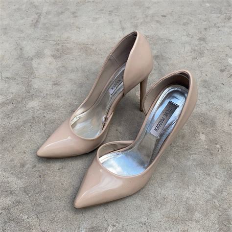 Steve Madden Shoes Steve Madden Nude Patent Leather Heels 8 Poshmark